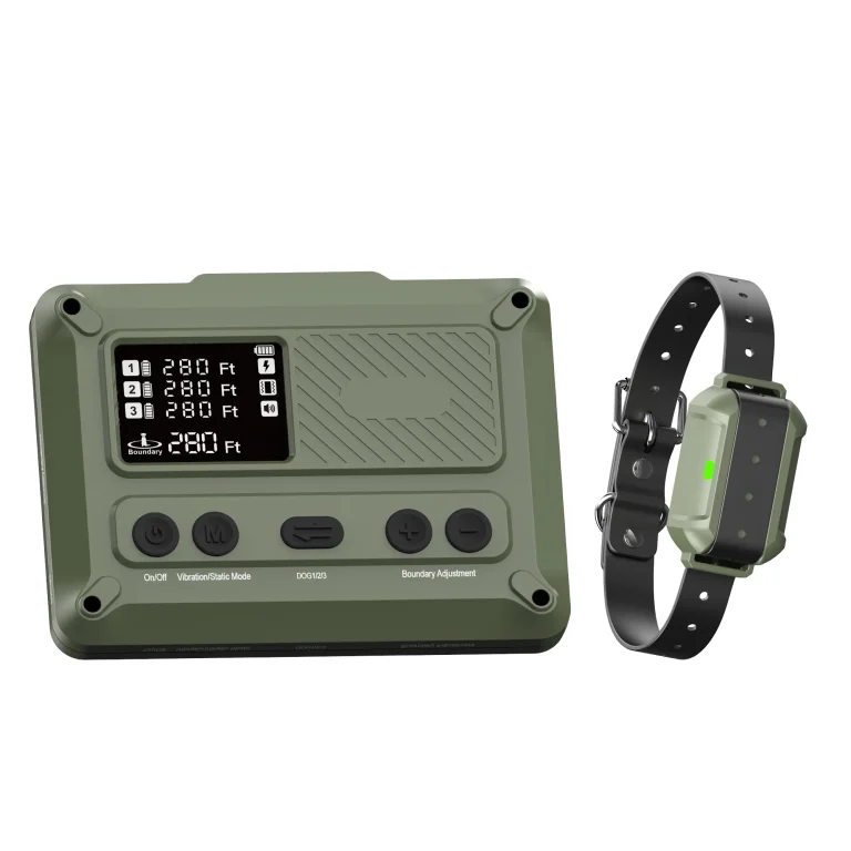 Wellturn F910 wireless dog fence system with base station and training collar