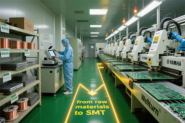 from raw materials to SMT