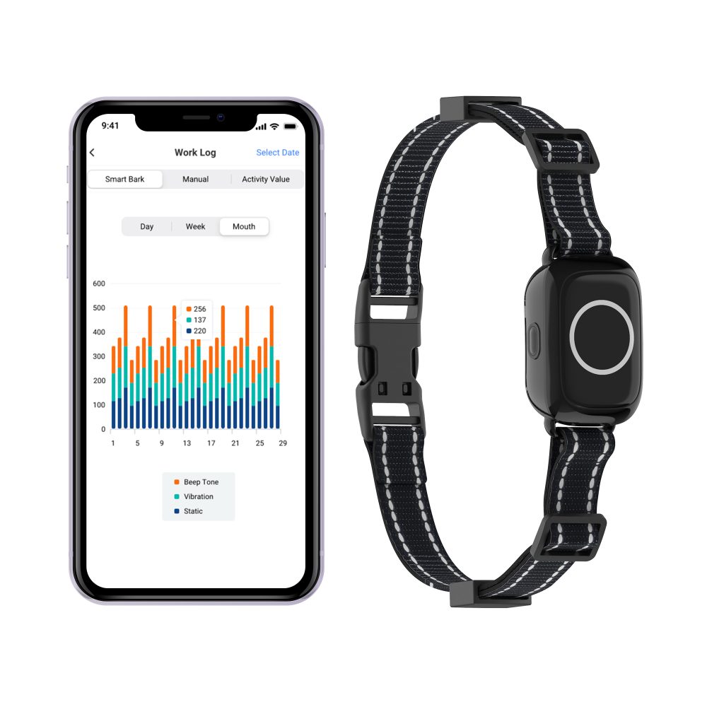 S900 Smart Bark Control Collar – APP-Enabled, Bluetooth, Dual Detection