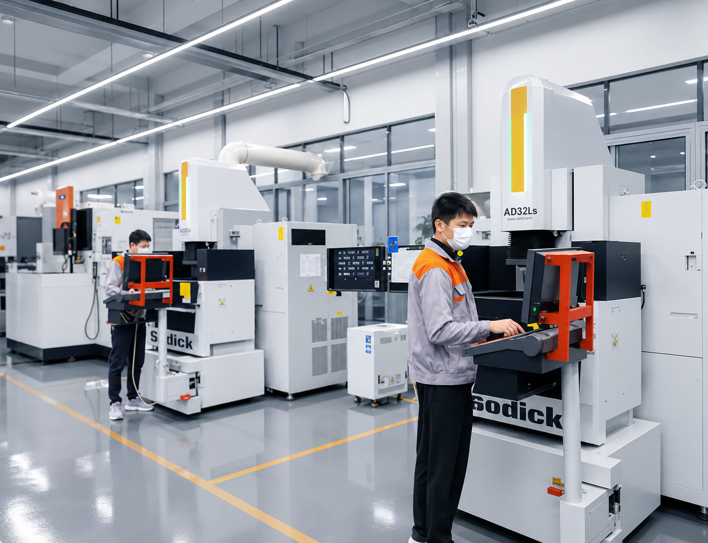 Precision injection mold components arranged inside Wellturn's mold workshop — illustrating the tooling capability that supports custom housing, color, and structural design for ODM projects.