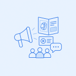 Marketing and sales support icon
