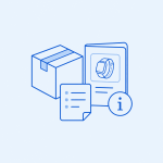 Packaging and information icon
