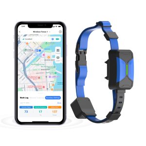 F870 GPS Wireless Dog Fence with a Receiver Collar and Smartphone App for Custom Boundary Drawing