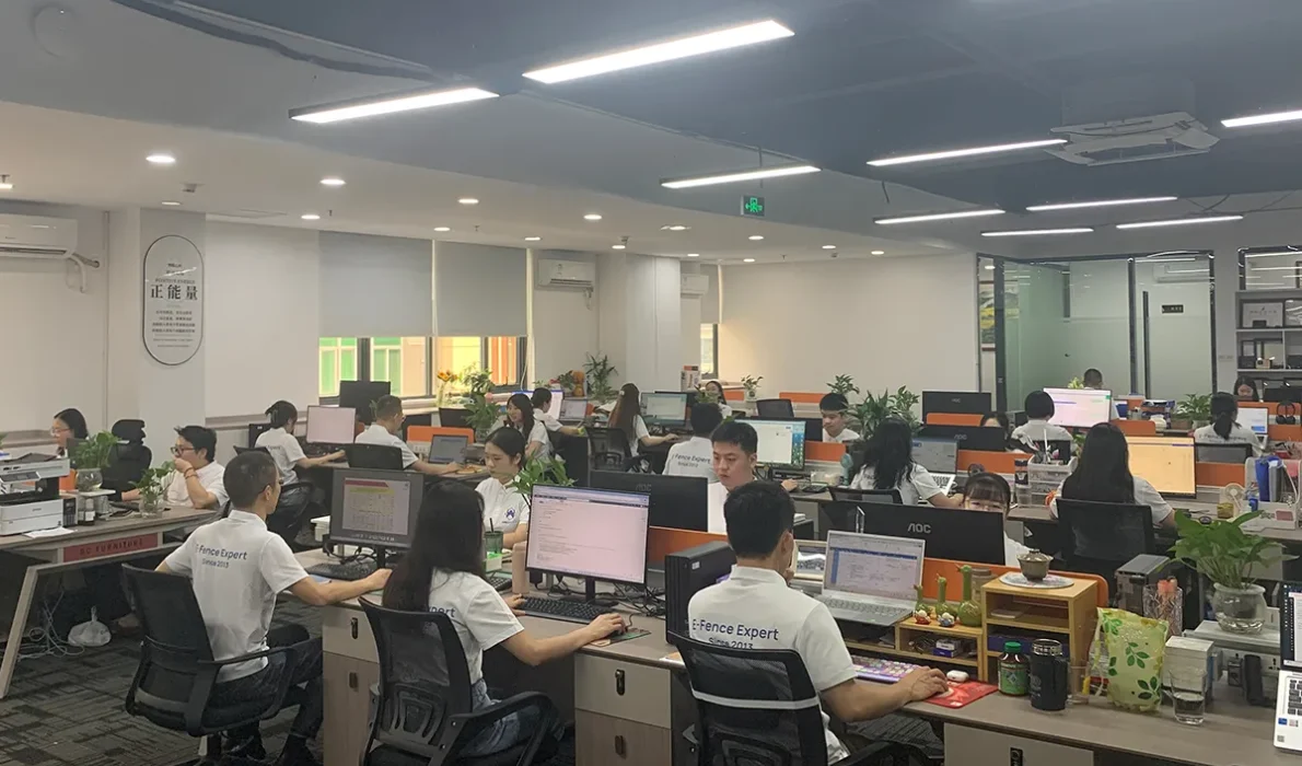 Office staff at the wireless dog fence company handle administrative tasks, product planning, and communication to drive business growth.