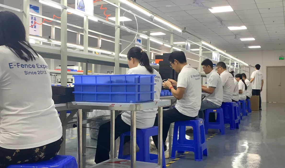 Witness the seamless operation of a wireless dog fence factory production line, from raw materials to finished products.